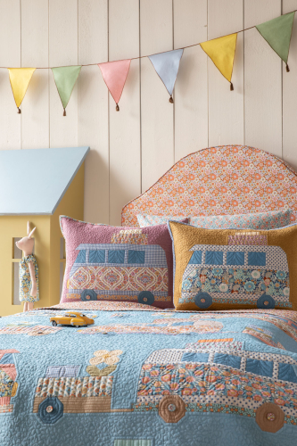 Tilda Patchwork Stoff Baumwolle - Wallflower - Burgundy